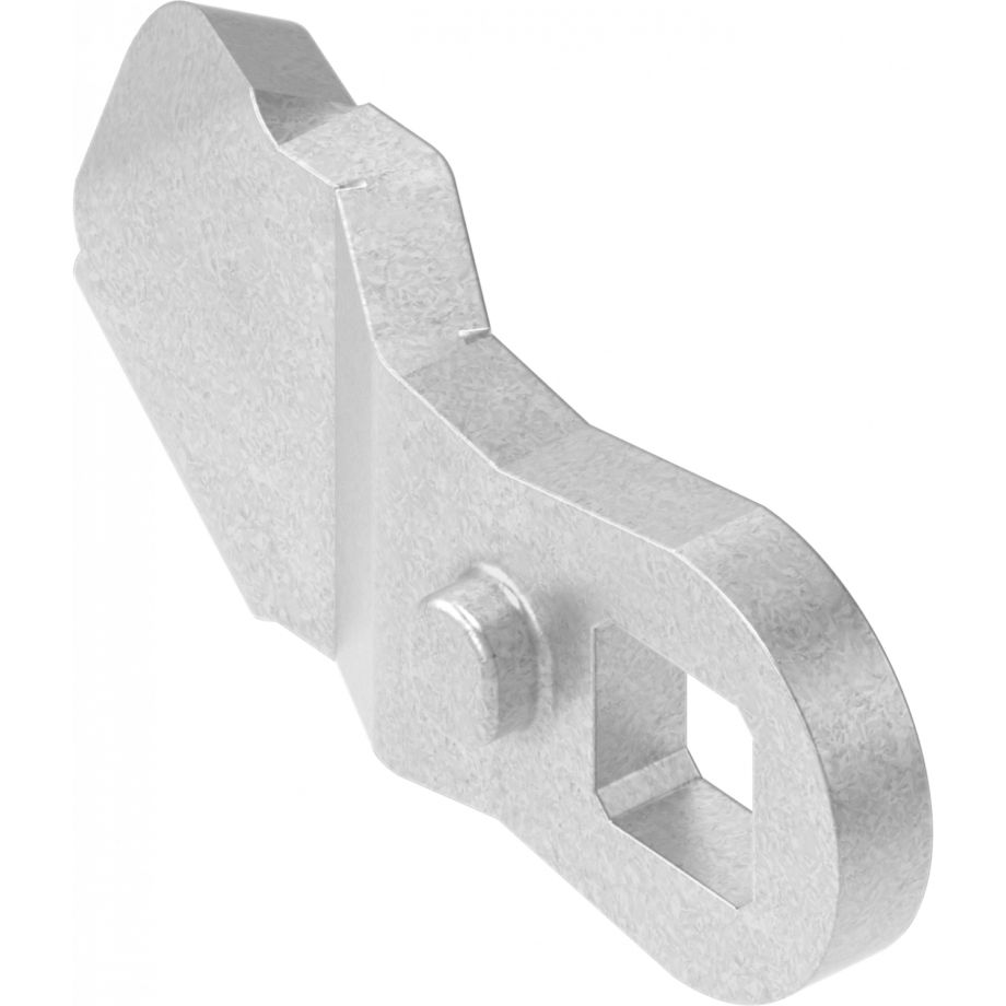 Ригель (язичок), зі стопором, h (+) 4 мм, L=35 мм, Метал Цинк, арт. 1000-5019