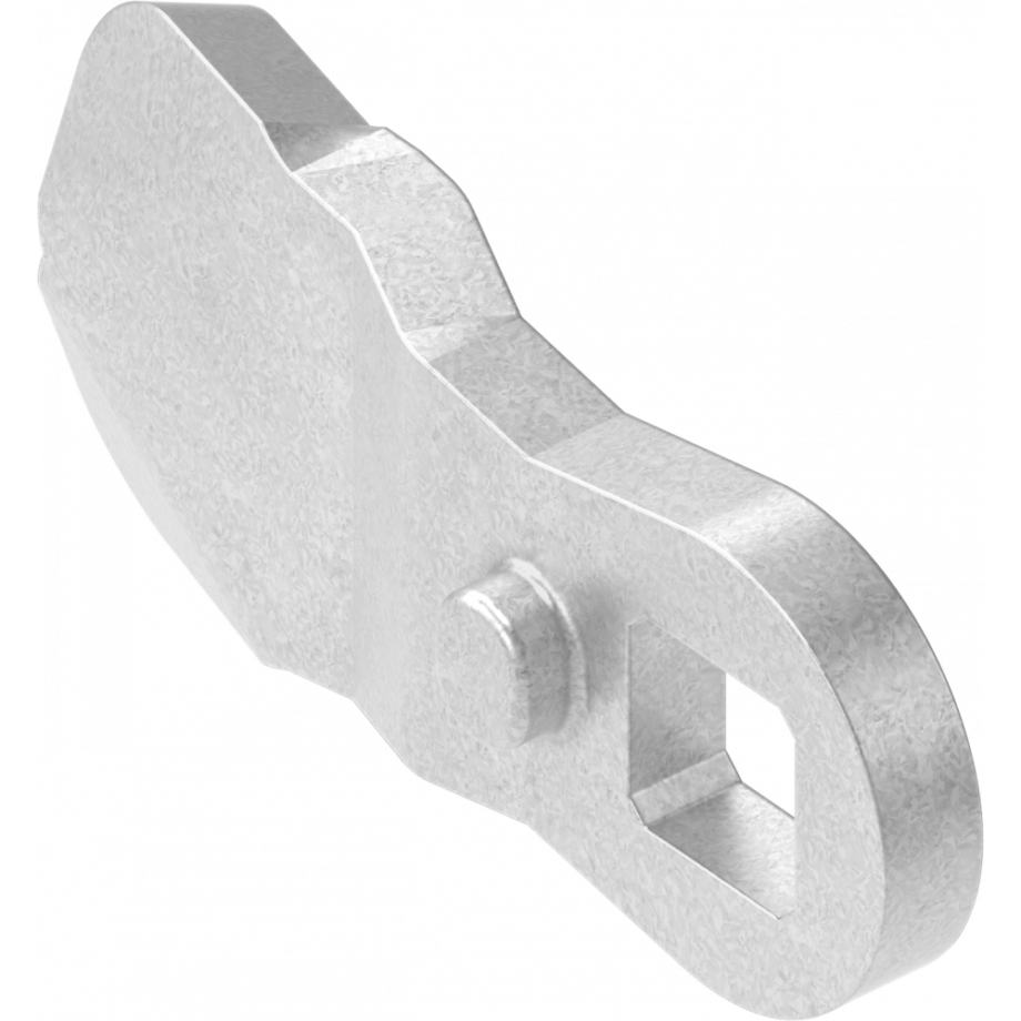 Ригель (язичок), зі стопором, h (+) 2 мм, L=35 мм, Метал Цинк, арт. 1000-5061