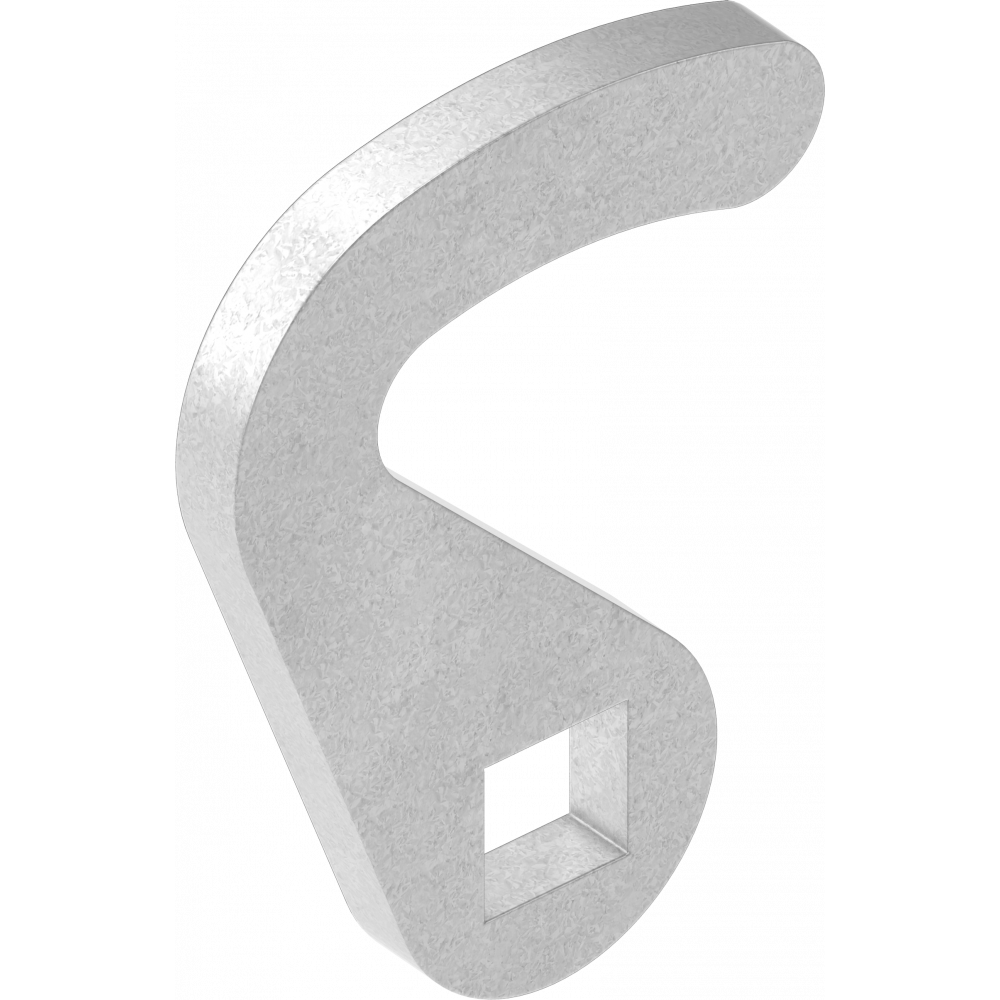 Ригель-Гачок (язичок), h = 0 мм, Метал Цинк, арт. 1000-93 - Зображення 2