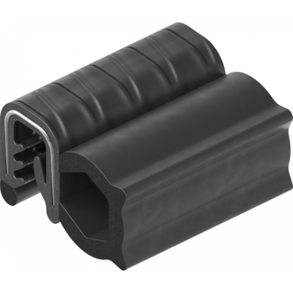 Ущільнювач армований, Самозажимний профіль, Каучук EPDM 65 ± 5 Shore A, Чорний, арт. 1011-45