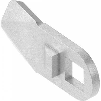 Ригель (язичок), зі стопором, h = 0 мм, L=24 мм, Метал Цинк, арт. 1022-07