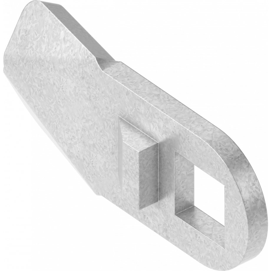 Ригель (язичок), зі стопором, h = 0 мм, L=24 мм, Метал Цинк, арт. 1022-07