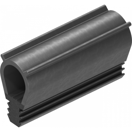 Ущільнювач в паз, Спінений каучук EPDM 55 ± 5 Shore A, Чорний, арт. 1101-03