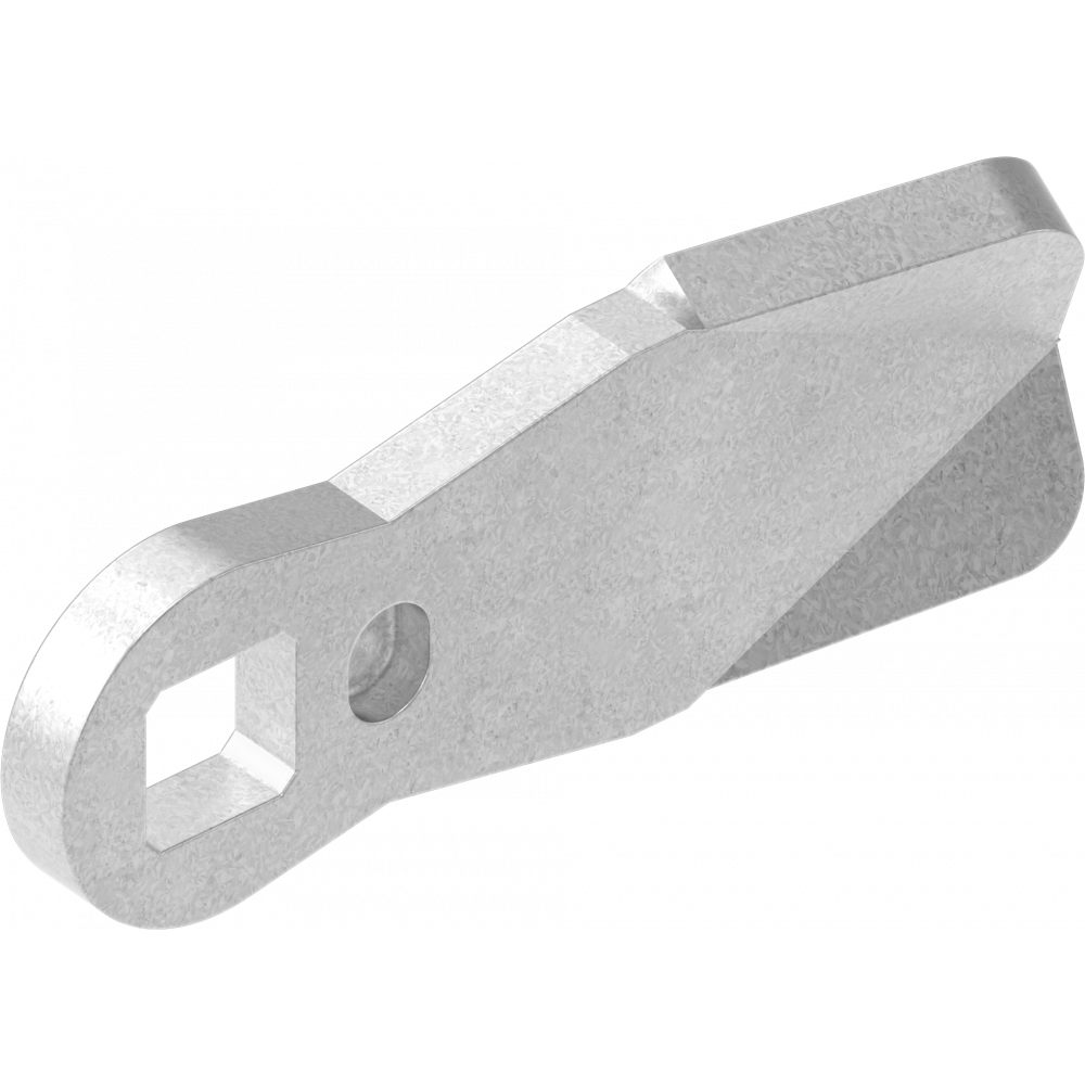 Ригель (язичок), зі стопором, h = 0 мм, Метал Цинк, арт. 1000-17 - Зображення 2