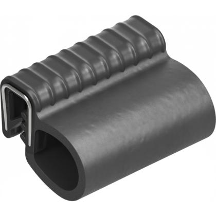 Ущільнювач армований, Самозажимний профіль, Каучук EPDM 65 ± 5 Shore A, Чорний, арт. 1011-19-01
