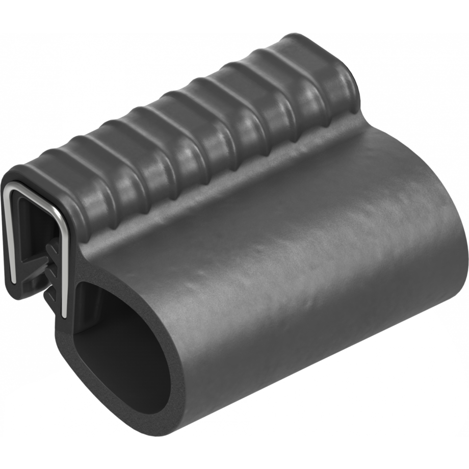 Ущільнювач армований, Самозажимний профіль, Каучук EPDM 65 ± 5 Shore A, Чорний, арт. 1011-19-01