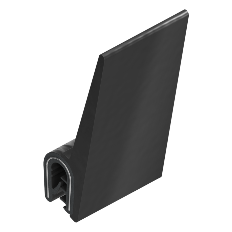 Ущільнювач армований, Самозажимний профіль, Каучук EPDM 70 ± 5 Shore A, Чорний, арт. 1011-27